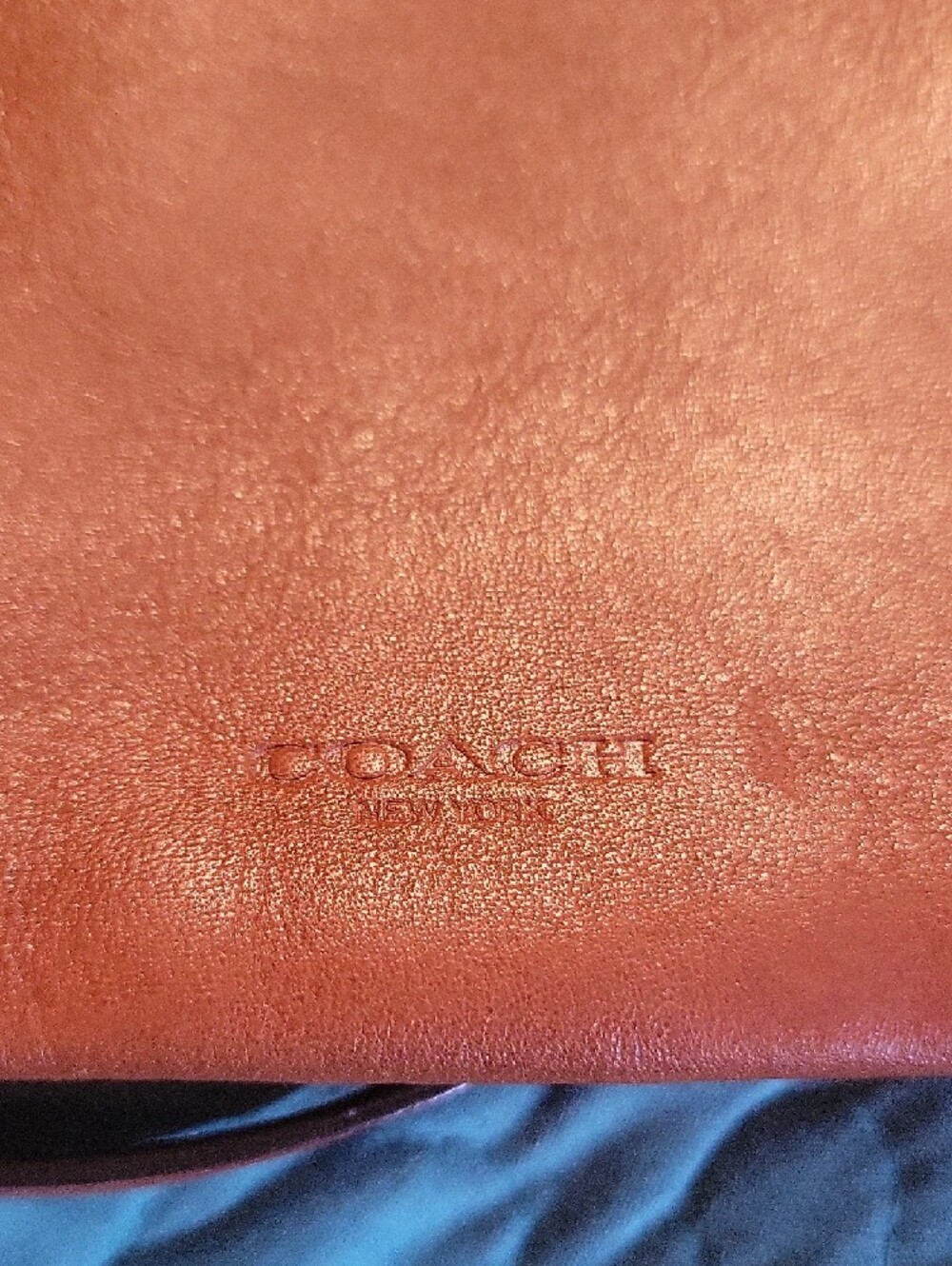 COACH Classic Leather Crossbody Bag Brown - Picture 4 of 4